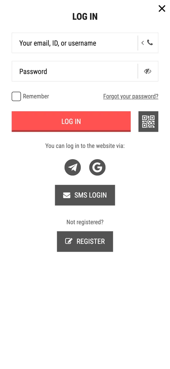 User signed in on Paripulse tapping balance to open cashier menu.